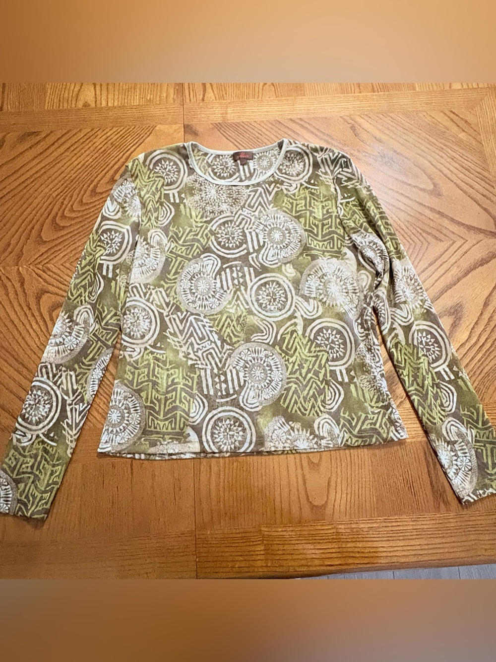 Danier Long Sleeve Lined Sheer Shirt Women’s Size Large